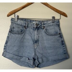 PacSun Mom Short Light wash Cuffed Denim Womens Jean Shorts Size 27